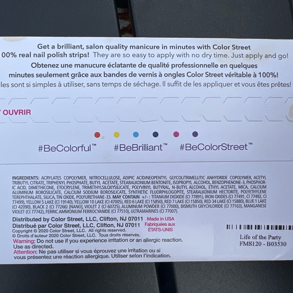 Color Street Life of the Party Nail Strips - Picture 2 of 3